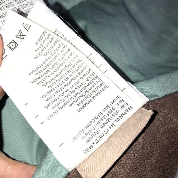 Cocalo Couture Aidan Baby Crib Quilt Blanket Brown Blue Comforter - Picture 7 of 7